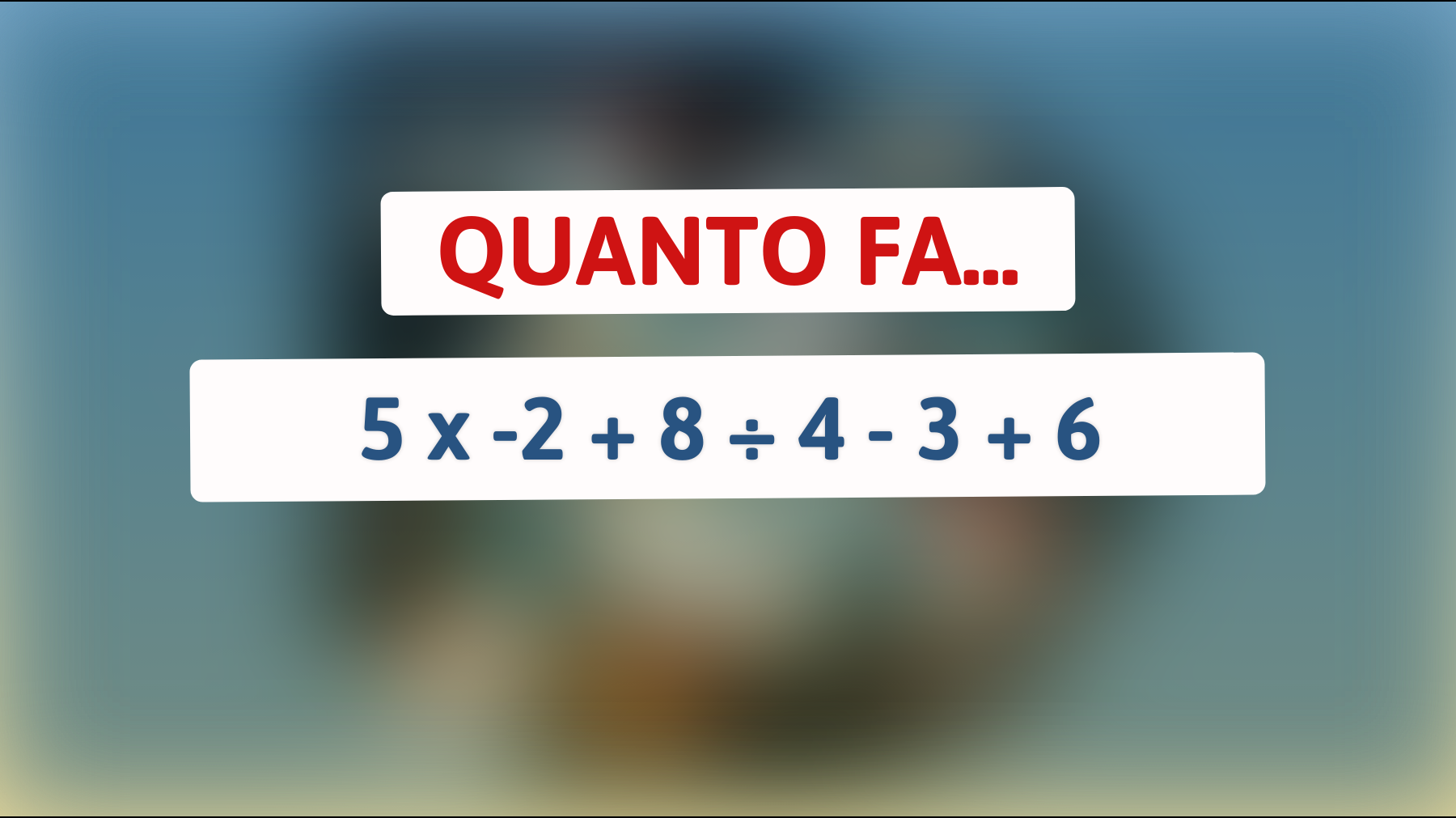 Svelato il mistero matematico: solo il 5% delle persone risponde correttamente! Riesci a risolverlo senza calcolatrice?"